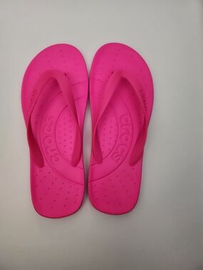 Crocs Hot Pink Flip Flops